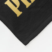 Zwarte koningin het krachtigste stuk speelbal fleece deken (Hoek)