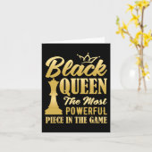 Zwarte koningin het krachtigste stuk speelbal kaart (Gele Bloem)