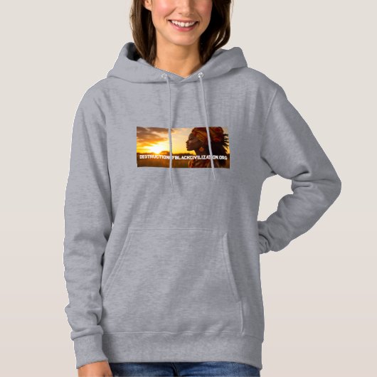 ZWARTE KONINGIN IN DE AFRIKAANSE VLAKTE HOODIE (Voorkant)