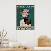 Zwarte Koningin in het Spel Poster (Keuken)