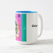 zwarte koningin koffie mok (Voorkant rechts)