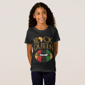 Zwarte koningin Melanin brengt Afrika Pride Geschi T-shirt (Voorkant volledig)