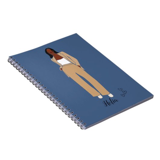 Zwarte koningin, Melanin Queen African American No Notitieboek (Rechterzijde)