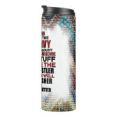 Zwarte koningin melanine poppin sista bevestiging  thermosbeker (Geroteerd rechts)