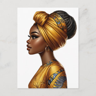 Zwarte koningin melanine Sista Afro-Amerikaanse sc Feestdagenkaart