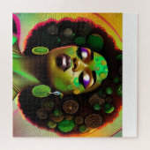 Zwarte koningin melanine Sista Afro-Amerikaanse vr Legpuzzel (Horizontaal)