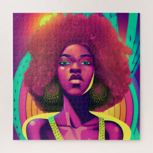 Zwarte koningin melanine Sista Afro-Amerikaanse vr Legpuzzel