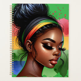 Zwarte koningin melanine sista magische bruine hui planner