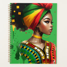 Zwarte koningin melanine sista magische bruine hui planner