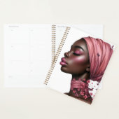 Zwarte koningin melanine sista verjaardag liefde planner (Display)