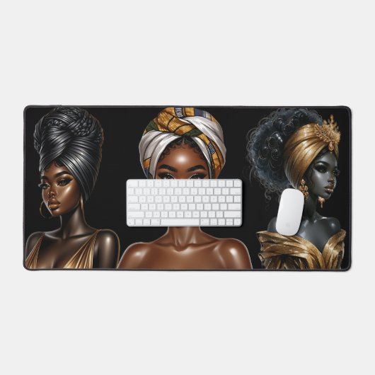 Zwarte koningin melanine vrouw sista queens sistas bureaumat (Keyboard & Muis)