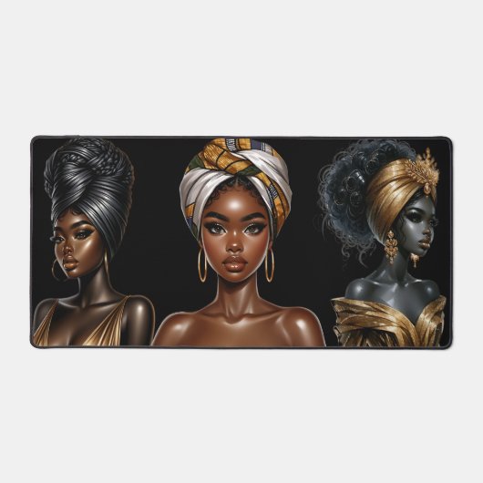 Zwarte koningin melanine vrouw sista queens sistas bureaumat (Voorkant)