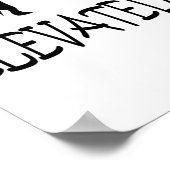 Zwarte koningin, met een motieven Verhoogd, gesmol Poster (Hoek)