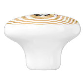  zwarte koningin met stripe keramische knop (Zijkant)