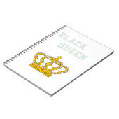zwarte koningin notitieboek (Linkerzijde)