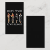 Zwarte koningin Onderwezen Motivated African Ameri Visitekaartje (Voorkant / Achterkant)