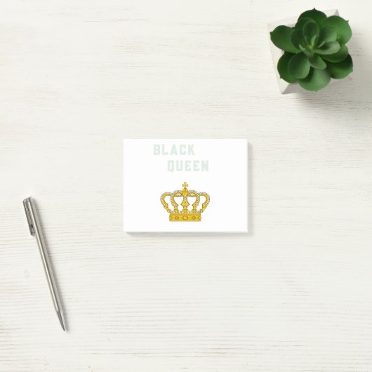 zwarte koningin post-it® notes (Kantoor)