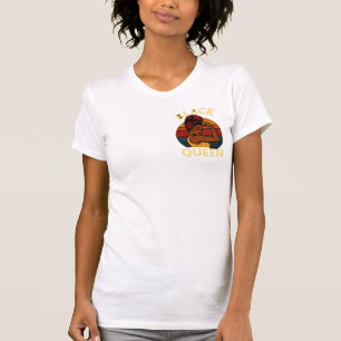 Zwarte koningin regale wortels t-shirt