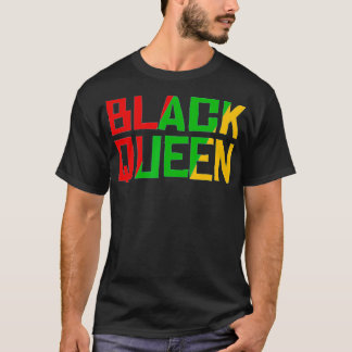 Zwarte koningin t-shirt