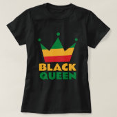 Zwarte koningin t-shirt (Design voorkant)