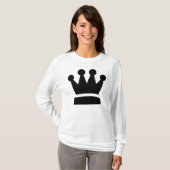 Zwarte koningin t-shirt (Voorkant volledig)