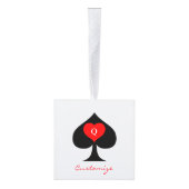 Zwarte koningin van de schoppen Red Heart Thunder_ Decoratie (Rechts)