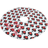 Zwarte koningin van de schoppen Red Heart Thunder_ Kerstboom Rok (Gekanteld)