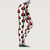 Zwarte koningin van de schoppen Red Heart Thunder_ Leggings (Rechts)