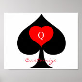 Zwarte koningin van de schoppen Red Heart Thunder_ Poster (Voorkant)
