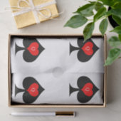 Zwarte koningin van de schoppen Red Heart Thunder_ Tissuepapier (Geschenk)