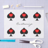Zwarte koningin van de schoppen Red Heart Thunder_ Tissuepapier (Craft)