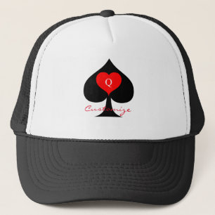 Zwarte koningin van de schoppen Red Heart Thunder_ Trucker Pet