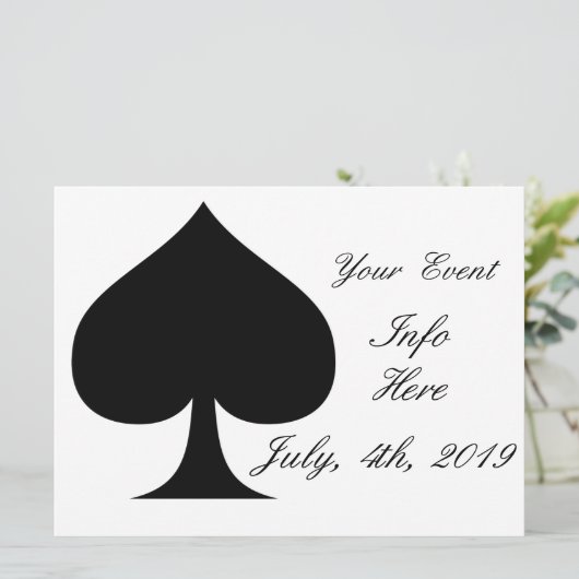 Zwarte koningin van schoppen Thunder_Cove (Staand voorkant)