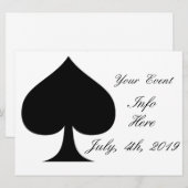 Zwarte koningin van schoppen Thunder_Cove (Voorkant / Achterkant)