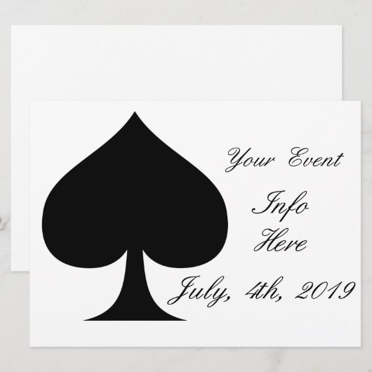 Zwarte koningin van schoppen Thunder_Cove (Voorkant / Achterkant)