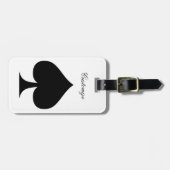 Zwarte koningin van schoppen Thunder_Cove Bagagelabel (Voorkant horizontaal)