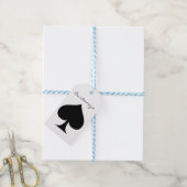 Zwarte koningin van schoppen Thunder_Cove Cadeaulabel (Met Touw)