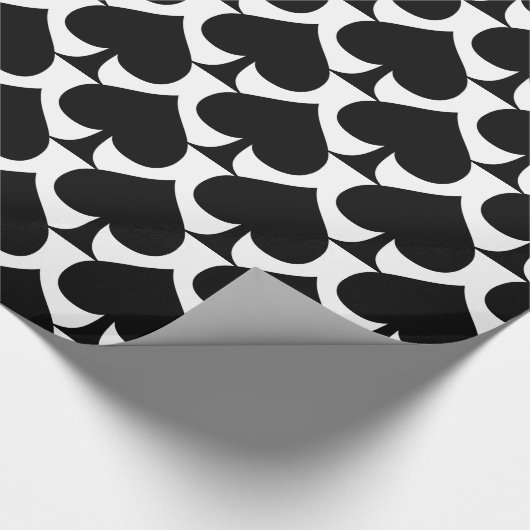 Zwarte koningin van schoppen Thunder_Cove Cadeaupapier (Hoek)