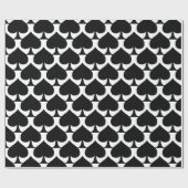 Zwarte koningin van schoppen Thunder_Cove Cadeaupapier (Vlak)