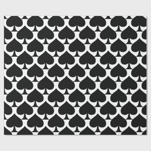 Zwarte koningin van schoppen Thunder_Cove Cadeaupapier (Vlak)