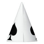 Zwarte koningin van schoppen Thunder_Cove Feesthoedjes (Achterkant)