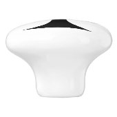 Zwarte koningin van schoppen Thunder_Cove Keramische Knop (Zijkant)