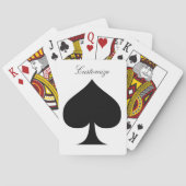 Zwarte koningin van schoppen Thunder_Cove Pokerkaarten (Achterkant)