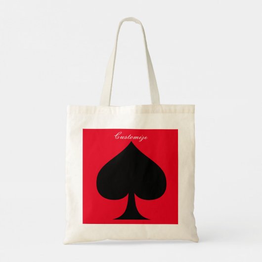 Zwarte koningin van schoppen Thunder_Cove Tote Bag (Achterkant)