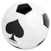 Zwarte koningin van schoppen Thunder_Cove Voetbal (Drie kwart)