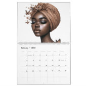 Zwarte koningin vlinder bling melanine sista kalender (Feb 2026)