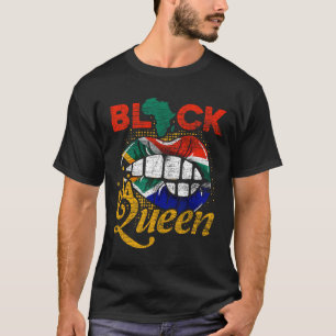 Zwarte Koningin Zwarte Geschiedenis Vrouwen Meisje T-shirt