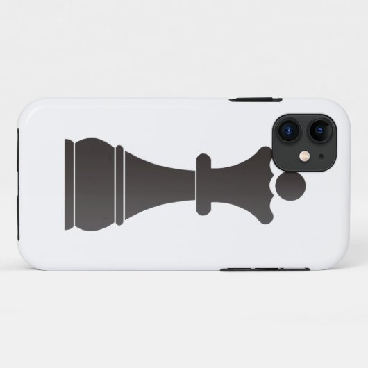 Zwarte koninginnenschaakstuk Case-Mate iPhone case (Achterkant (horizontaal))