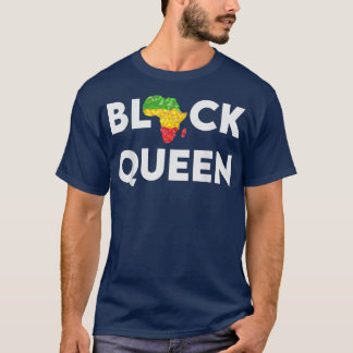 ZWARTE KONINGKONINGIN - machtigste Afrikaanse Amer T-shirt