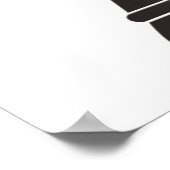 Zwarte koningskoninginnenstukken poster (Hoek)